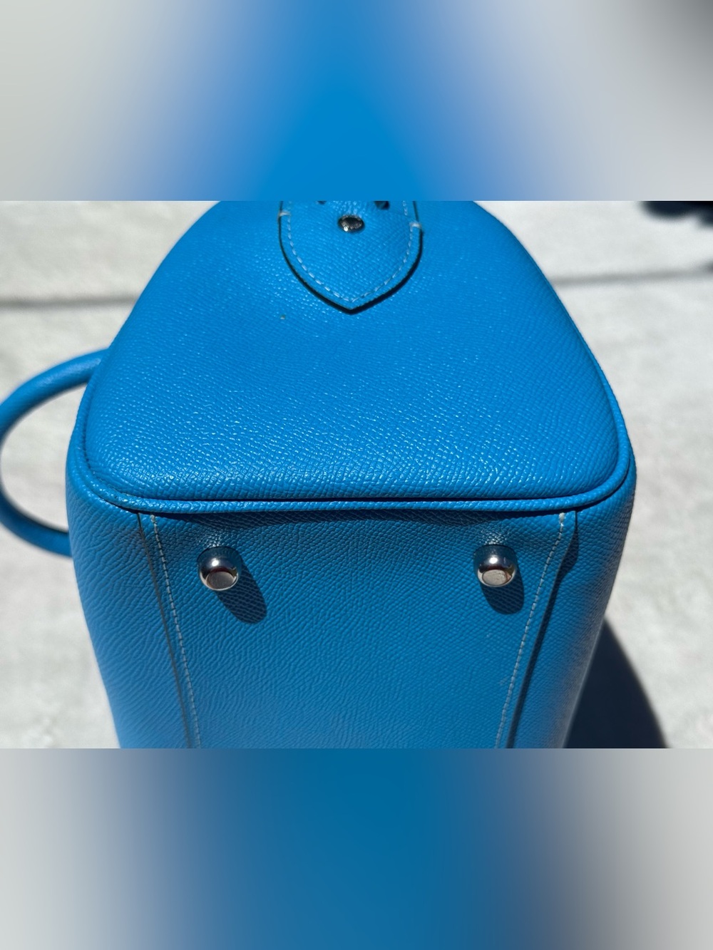 Coach Rowan Medium Satchel in Electric Blue NWOT - Picture 4 of 7